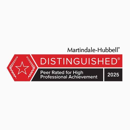Martindale-Hubbell Peer Rated Award, 2025
